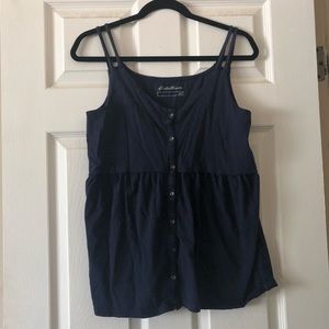 Navy Double-Strap tank // Eddie Bauer (M)